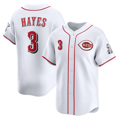Cincinnati Reds #3 Ke'Bryan Hayes White MIKSHPS Home Limited Player Jersey