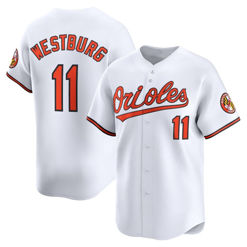 Baltimore Orioles #11 Jordan Westburg White MIKSHPS Home Limited Player Jersey
