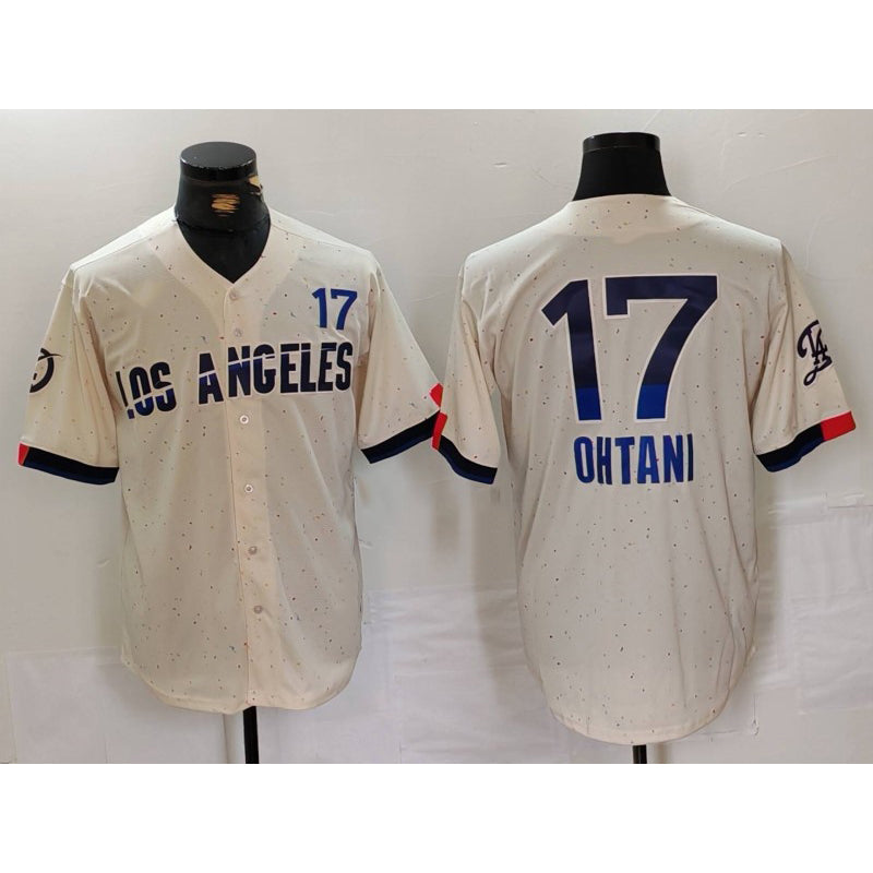 Los Angeles Dodgers #17 Shohei Ohtani Cream MIKSHPS 2024 City Connect Limited Jersey