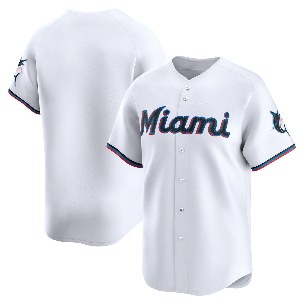 Miami Marlins White MIKSHPS Home Limited Jersey