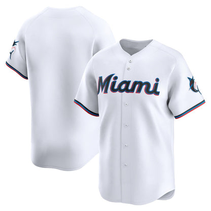 Miami Marlins White MIKSHPS Home Limited Jersey