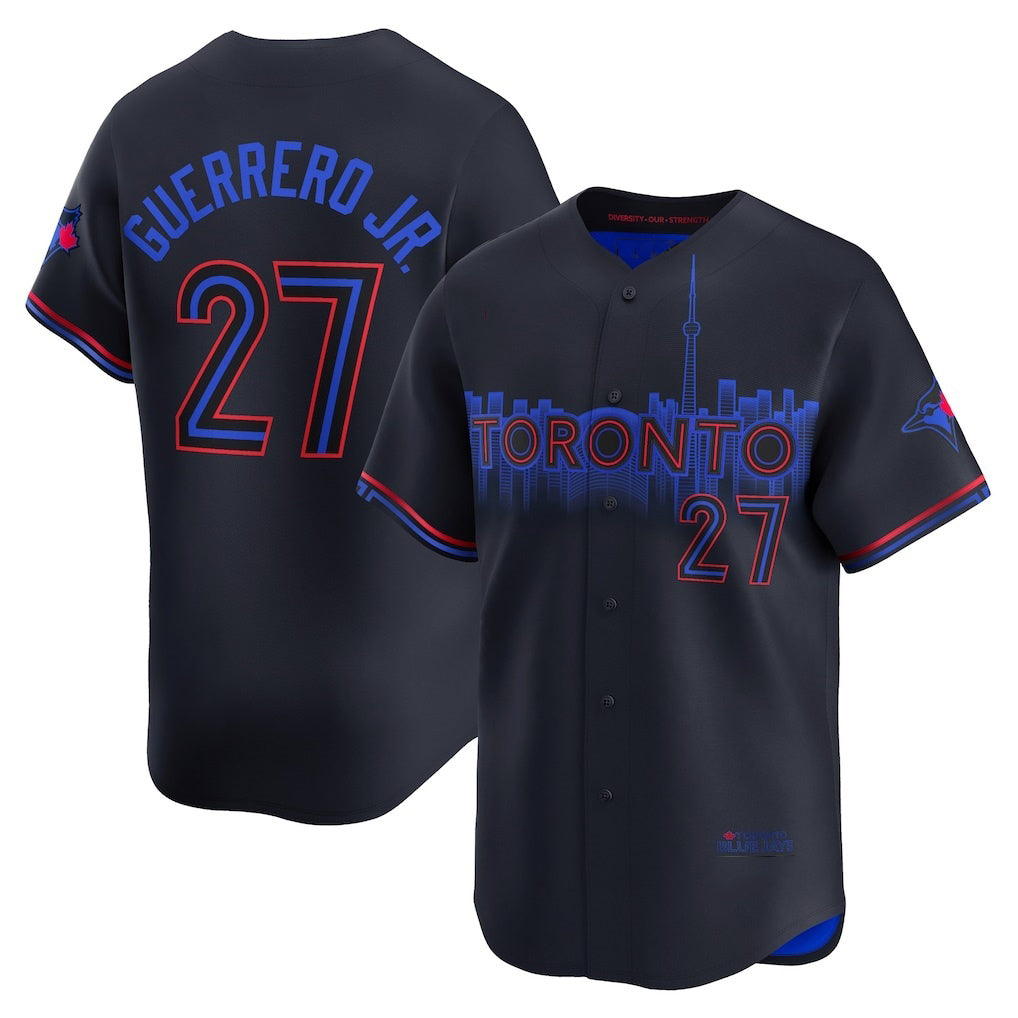 Toronto Blue Jays #27 Vladimir Guerrero Jr. Black MIKSHPS 2024 City Connect Limited Player Jersey