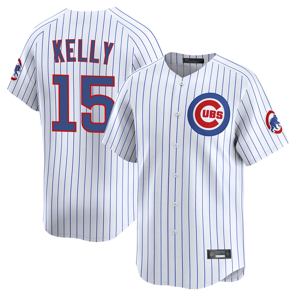 Chicago Cubs #15 Carson Kelly Player White MIKSHPS Limited Home Game Stitched Jerseys