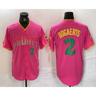San Diego Padres #2 Xander Bogaerts Pink MIKSHPS Player Number Fashion Jersey