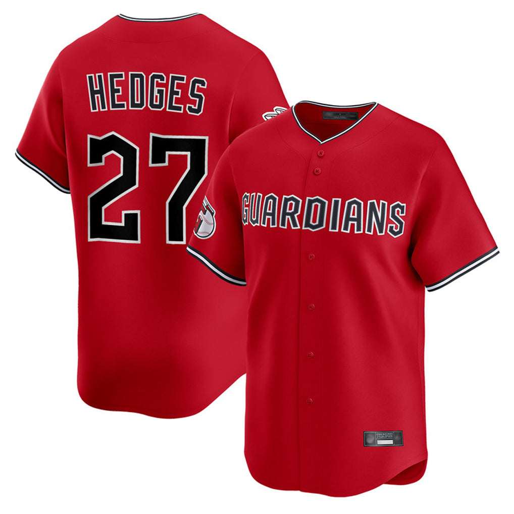 Cleveland Guardians #27 Austin Hedges Player Red MIKSHPS Limited Home Stitched Jerseys