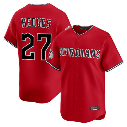 Cleveland Guardians #27 Austin Hedges Player Red MIKSHPS Limited Home Stitched Jerseys