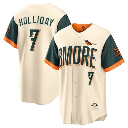 Baltimore Orioles #7 Jackson Holliday Natural MIKSHPS 2026 City Connect Stadium Jersey