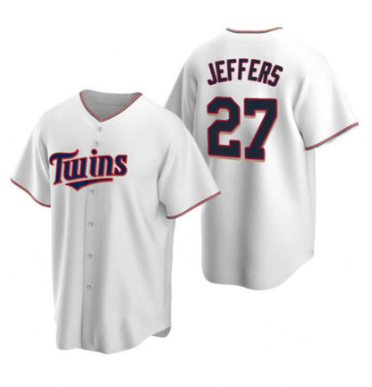 Minnesota Twins #27 Ryan Jeffers White MIKSHPS Cool Base Stitched Jersey