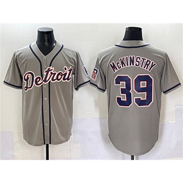Detroit Tigers #39 Zach McKinstry Gray MIKSHPS Cool Base Stitched Jersey