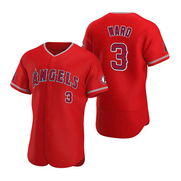 Los Angeles Angels #3 Waylor Ward MIKSHPS Red Flex Base Stitched Jersey