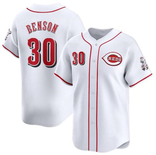 Cincinnati Reds #30 Will Benson White MIKSHPS Home Limited Stitched Jersey