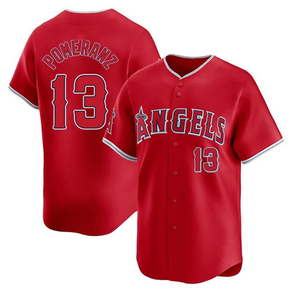 Los Angeles Angels #13 Drew Pomeranz Player Red MIKSHPS Home Limited Stitched Jerseys