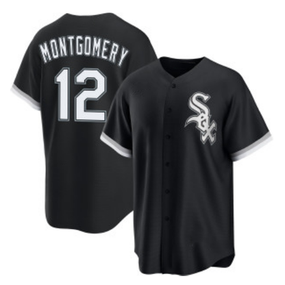 Chicago White Sox #12 Colson Montgomery Black MIKSHPS Cool Base Stitched Jersey