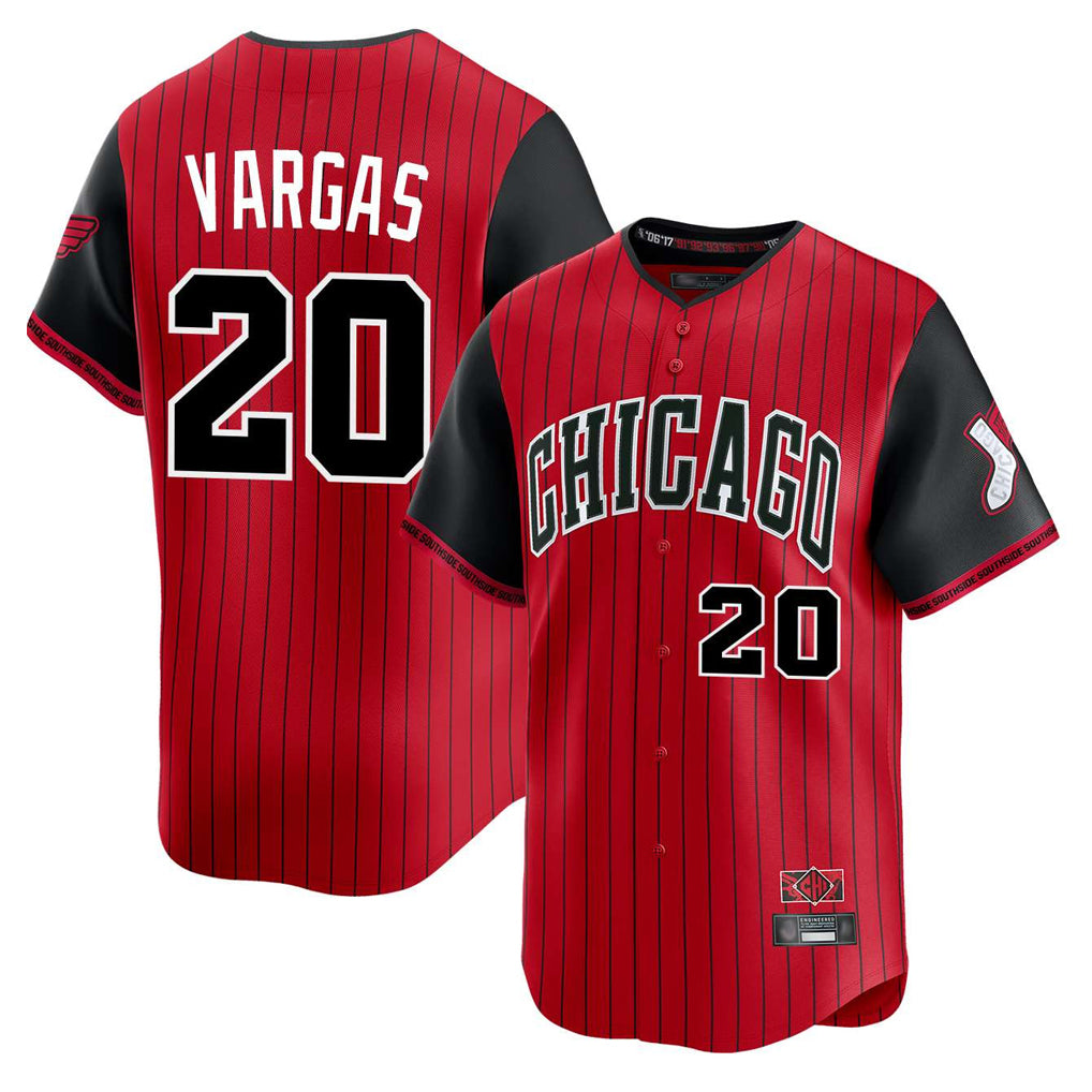 Chicago White Sox #20 Miguel Vargas Player Red MIKSHPS City Connect Limited Home Stitched Jerseys