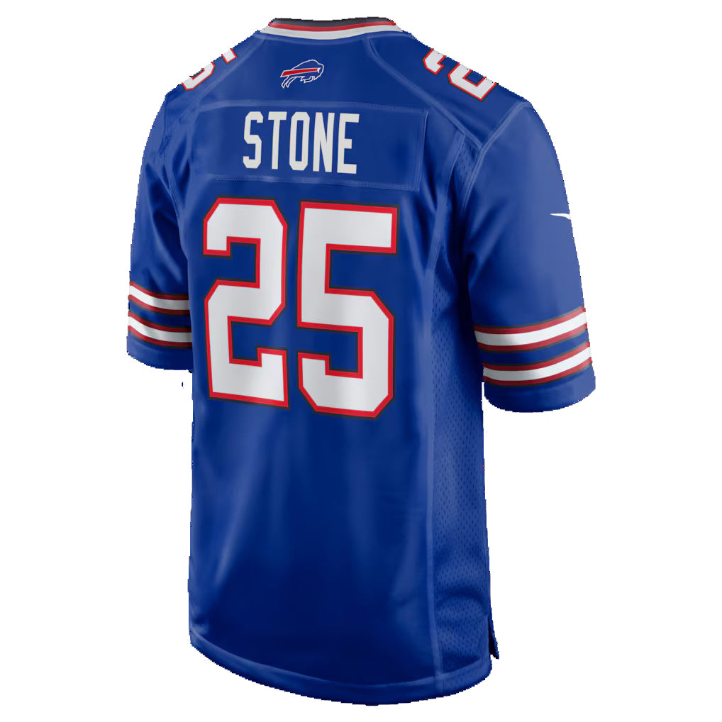 B.Bills #25 Geno Stone Royal MIKSHPS Team Game Jersey