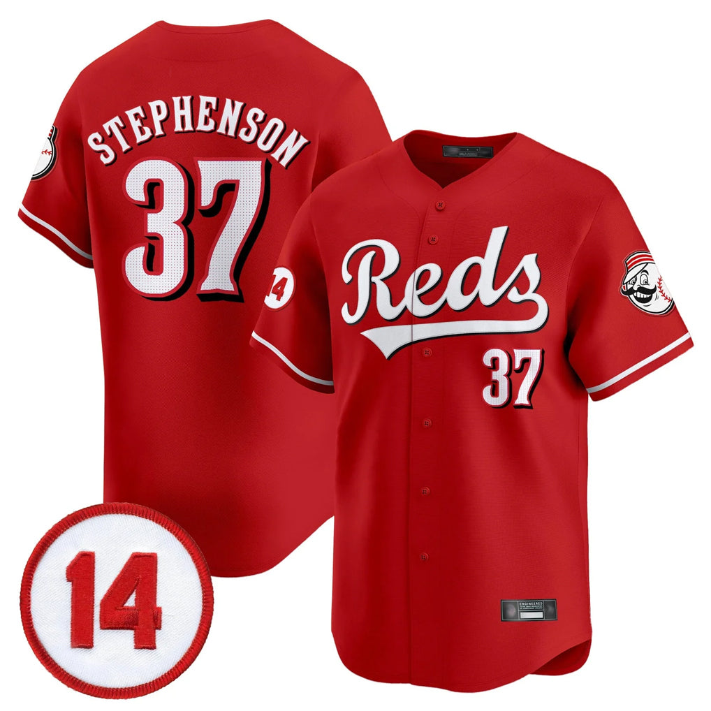 Cincinnati Reds #37 Tyler Stephenson Player Red MIKSHPS Vapor Premier Limited Home Stitched Jerseys