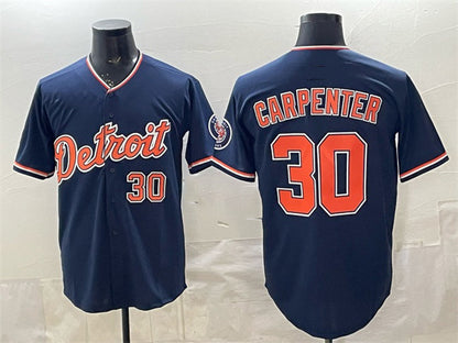 Detroit Tigers #30 Kerry Carpenter Navy MIKSHPS 2026 Alternate Vapor Premier Limited Stitched Jersey