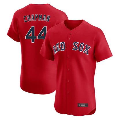 Boston Red Sox #44 Aroldis Chapman Player Red MIKSHPS Limited Elite Home Game Stitched Jerseys1