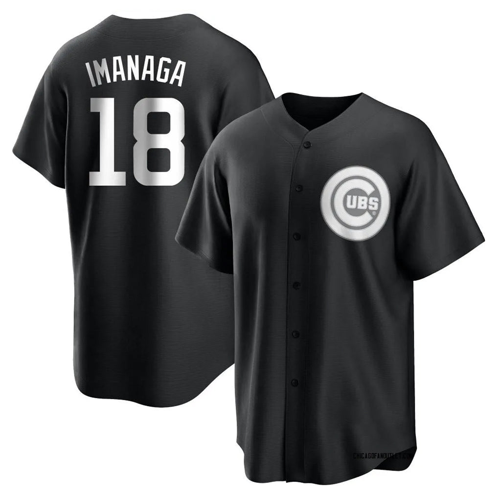 Chicago Cubs #18 Shota Imanaga Player Black MIKSHPS Game Stitched Jerseys