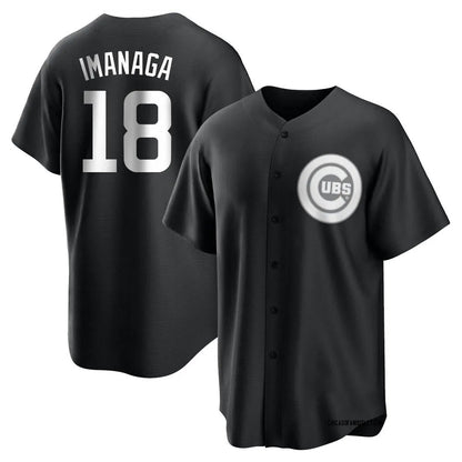 Chicago Cubs #18 Shota Imanaga Player Black MIKSHPS Game Stitched Jerseys