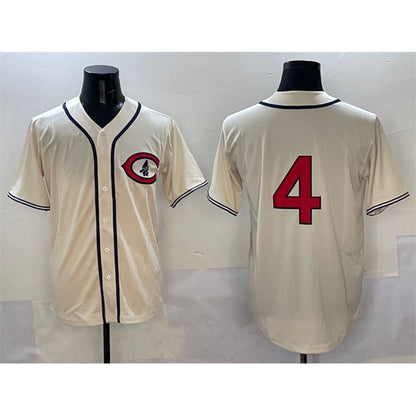 Chicago Cubs #4 Pete Crow-Armstrong Cream MIKSHPS Field of Dreams Cool Base Stitched Jersey