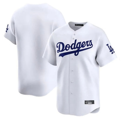 Los Angeles Dodgers Blank Player White MIKSHPS Limited Home Stitched Jerseys
