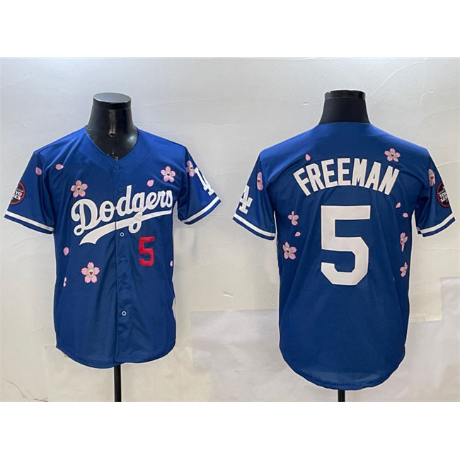 Los Angeles Dodgers #5 Freddie Freeman Royal MIKSHPS 2025 Tokyo Series Limited Stitched Jersey