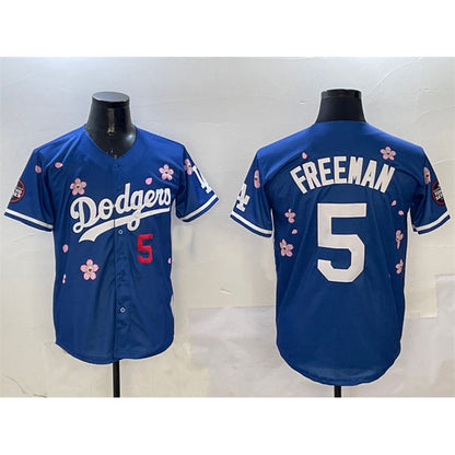 Los Angeles Dodgers #5 Freddie Freeman Royal MIKSHPS 2025 Tokyo Series Limited Stitched Jersey
