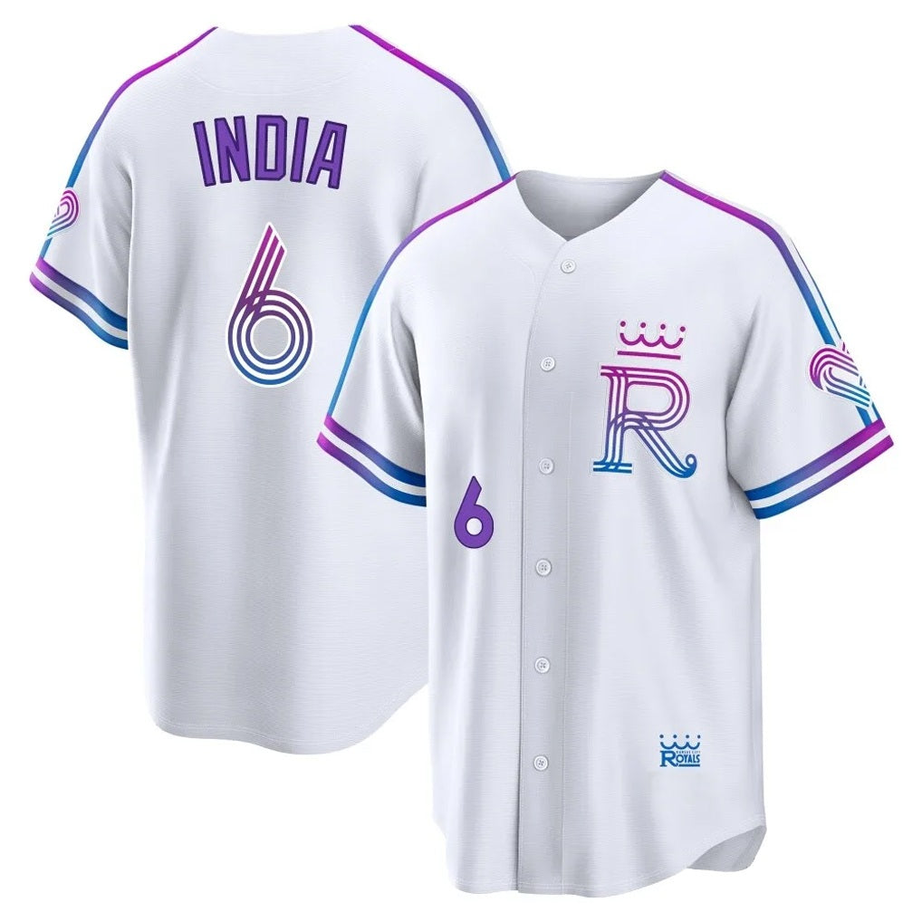 Kansas City Royals #6 Jonathan India Player White MIKSHPS 2026 City Connect Limited Home Stitched Jerseys