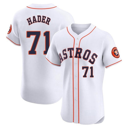 Houston Astros #71 Josh Hader Player White MIKSHPS Limited Elite Home Stitched Jerseys
