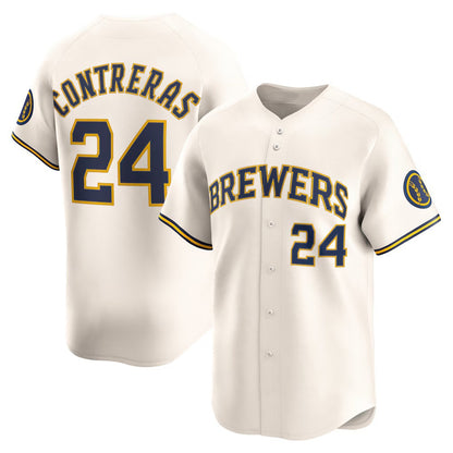 Milwaukee Brewers #24 William Contreras Cream MIKSHPS Home Limited Player Jersey