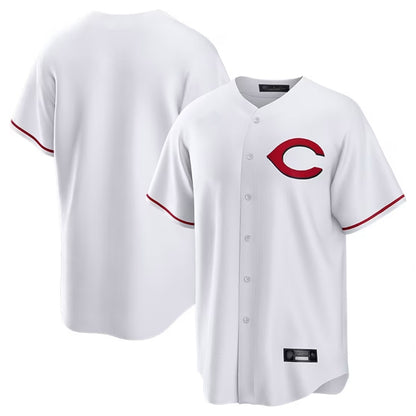 Cincinnati Reds Blank Player White MIKSHPS Home Game Stitched Jerseys