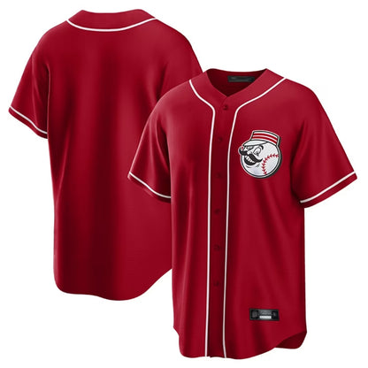 Cincinnati Reds Blank Player Red MIKSHPS Home Game Stitched Jerseys