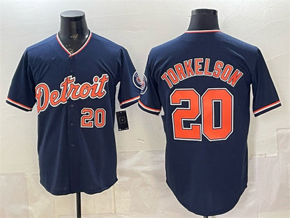 Detroit Tigers #20 Spencer Torkelson Navy MIKSHPS 2026 Alternate Vapor Premier Limited Stitched Jersey