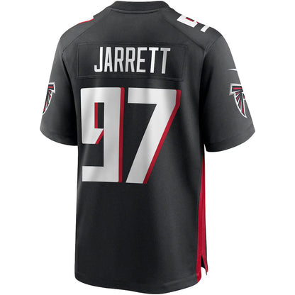 A.Falcons #97 Grady Jarrett Black MIKSHPS Game Player Jersey
