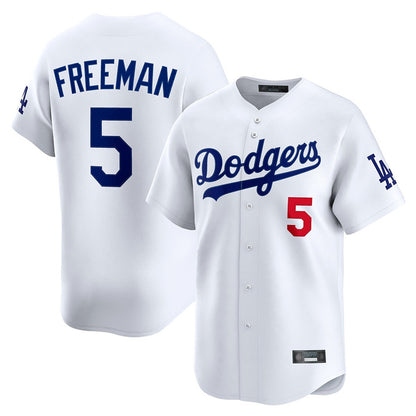 Los Angeles Dodgers #5 Freddie Freeman Player White MIKSHPS Limited Home Stitched Jerseys