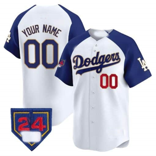 Custom Los Angeles Dodgers 2024 Spring Training Patch Vapor Premier Limited Jersey ¨C White 2 MIKSHPS