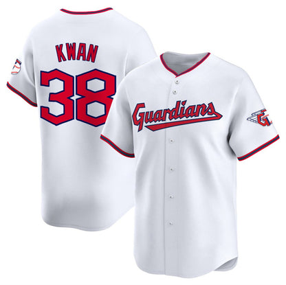 Cleveland Guardians #38 Steven Kwan White MIKSHPS Home Limited Stitched Jersey