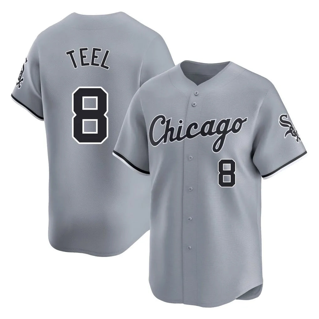 Chicago White Sox #8 Kyle Teel Player Gray MIKSHPS Road Limited Home Stitched Jerseys