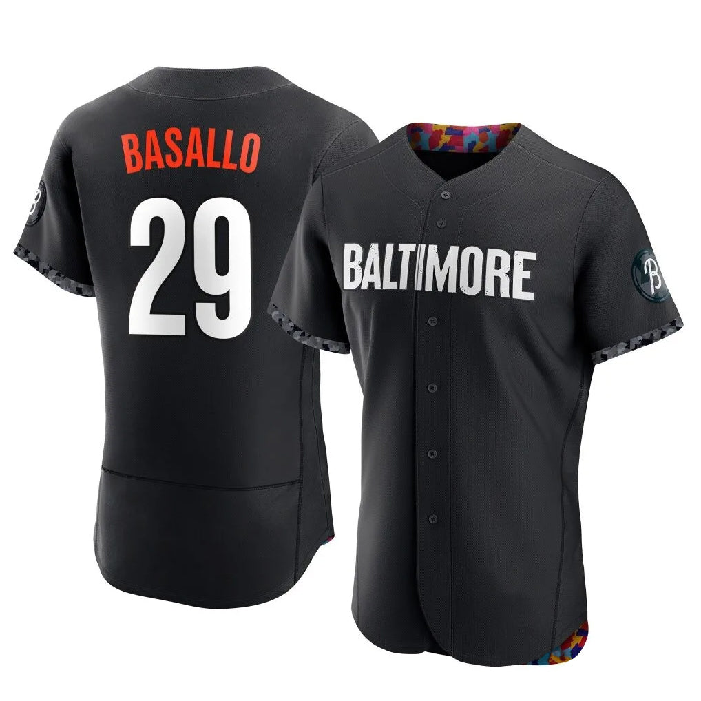 Baltimore Orioles #29 Samuel Basallo Player Black MIKSHPS City Connect Limited Elite Home Game Stitched Jerseys