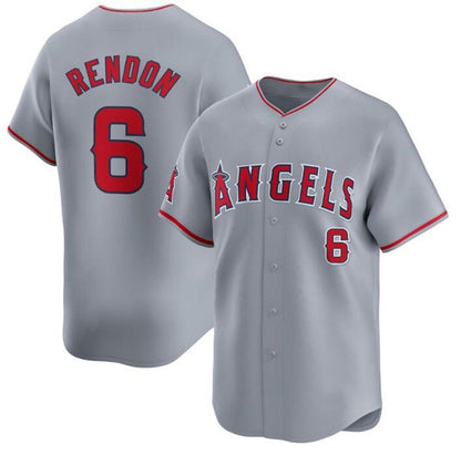 Los Angeles Angels #6 Anthony Rendon Gray MIKSHPS Away Limited Stitched Jersey