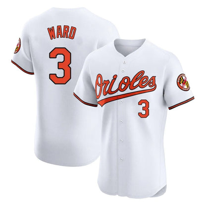 Baltimore Orioles #3 Taylor Ward Player White MIKSHPS Limited Elite Home Game Stitched Jerseys