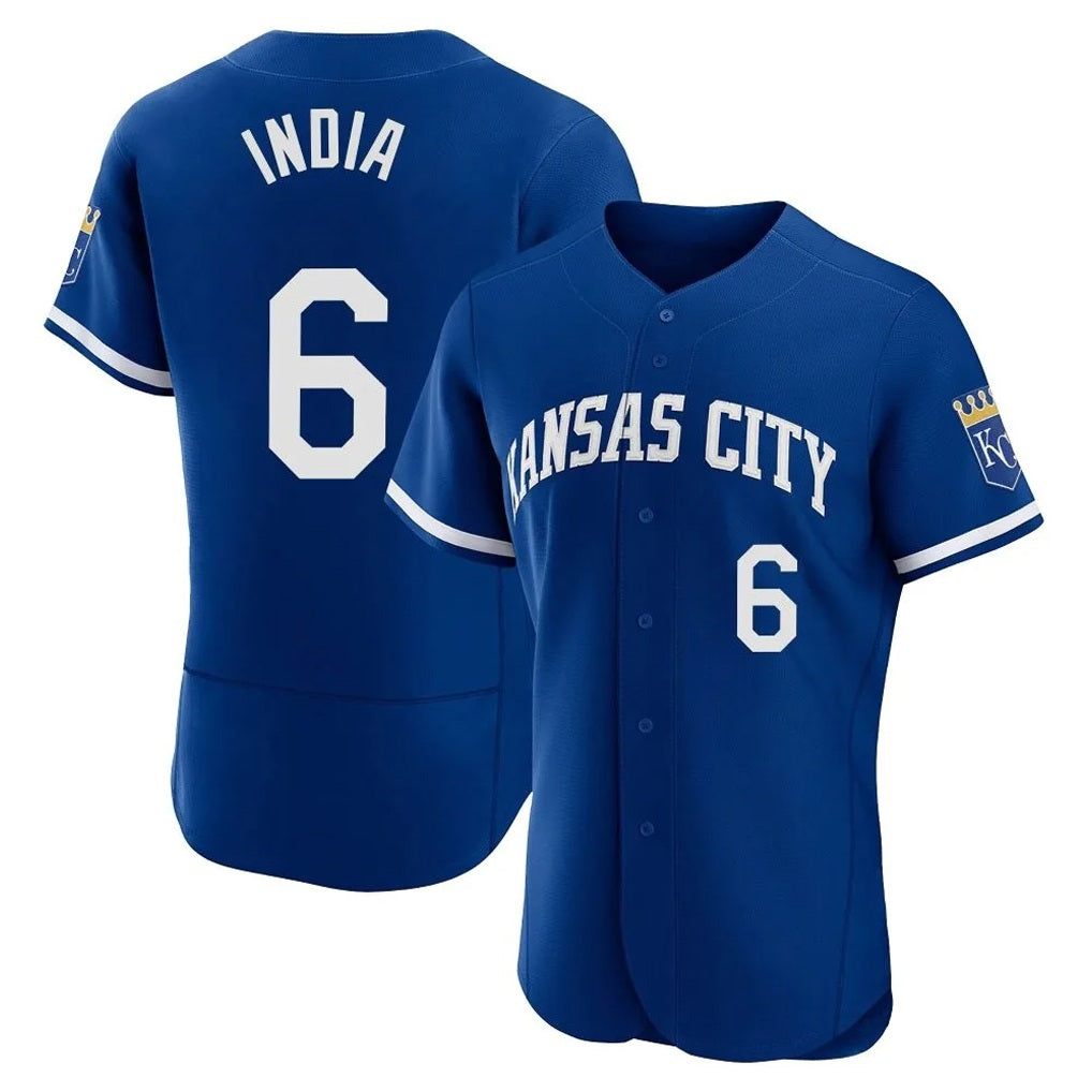Kansas City Royals #6 Jonathan India Player Royal MIKSHPS Limited Elite Home Stitched Jerseys