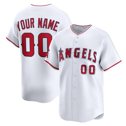 Custom Los Angeles Angels White MIKSHPS Home Limited Jersey