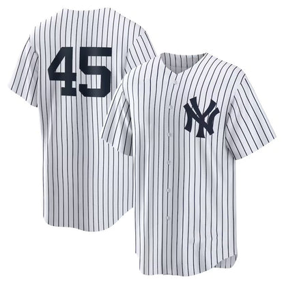 New York Yankees #45 Gerrit Cole White MIKSHPS Home Replica Player Name Jersey