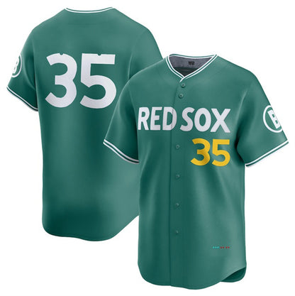 Boston Red Sox #35 Garrett Crochet Green MIKSHPS 2025 City Connect Limited Stitched Jersey