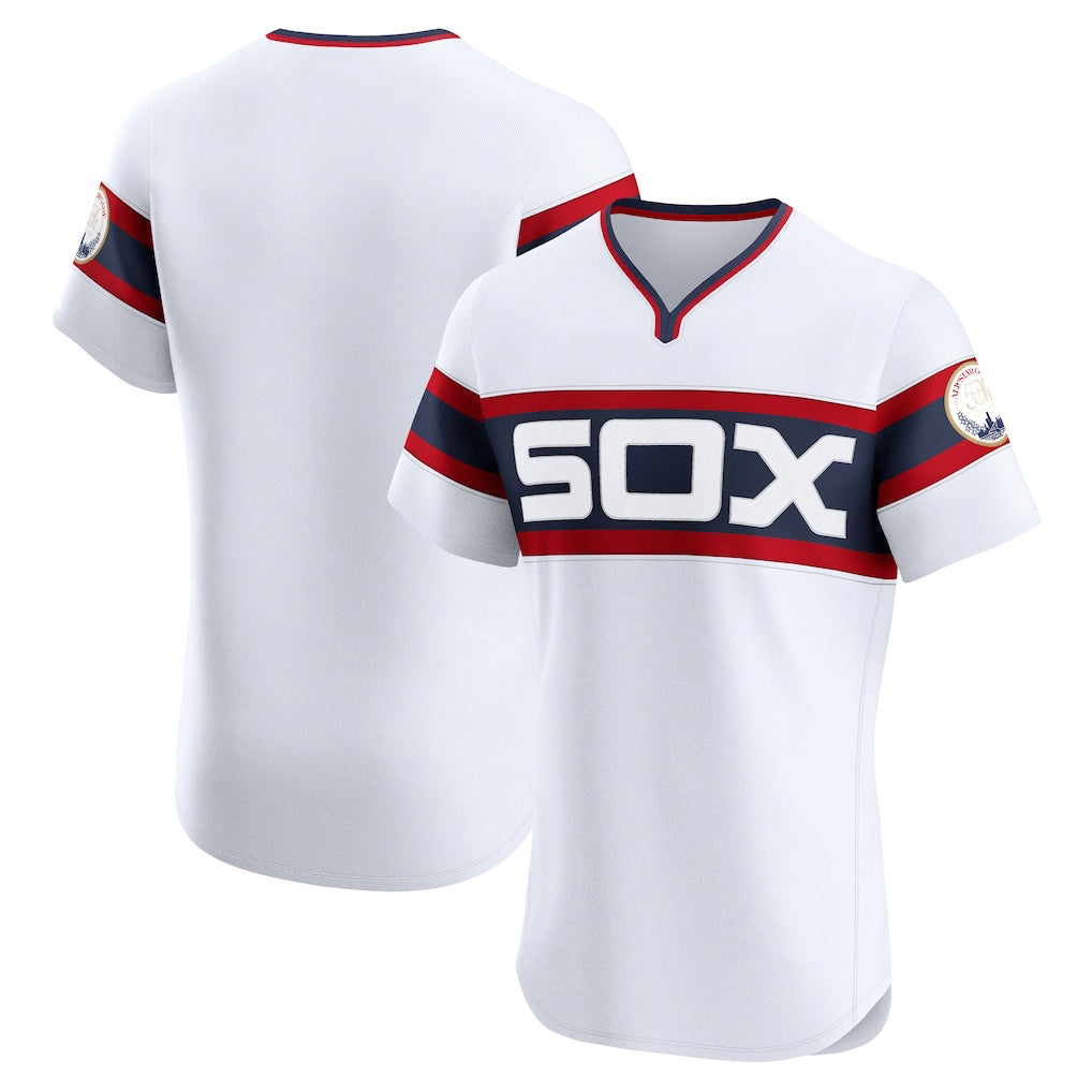 Chicago White Sox White MIKSHPS Alternate Vapor Premier Elite Patch Jersey