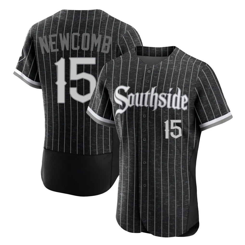 Chicago White Sox #15 Sean Newcomb Player Black MIKSHPS City Connect Limited Elite Home Stitched Jerseys