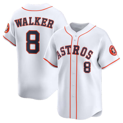 Houston Astros #8 Christian Walker White MIKSHPS Home Limited Player Jersey