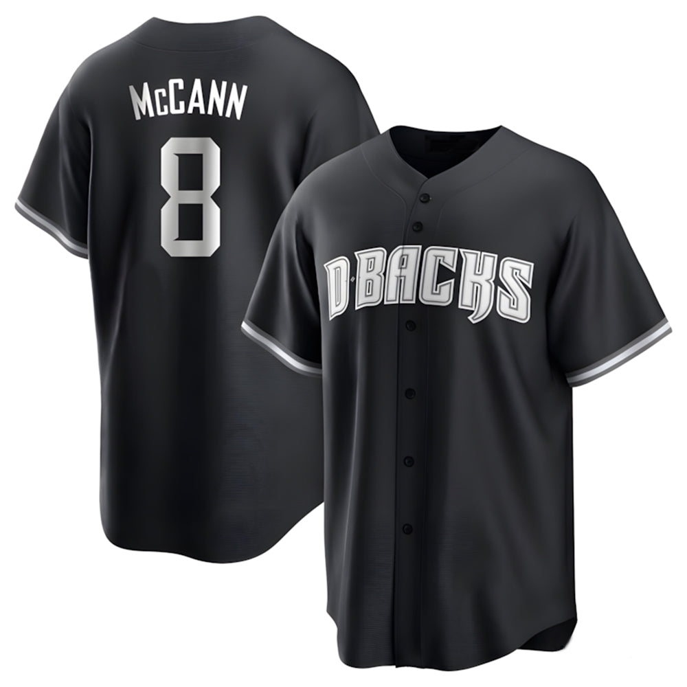 Arizona Diamondbacks #8 James McCann Player Black MIKSHPS Game Home Stitched Jerseys
